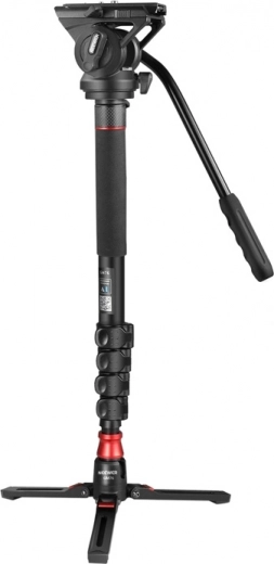 Neewer GM76 179 cm stativ og monopod med fluidhoved