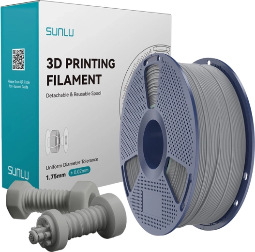 Sunlu ABS højhastighedsfilament – grå, 1,75 mm, 1 kg