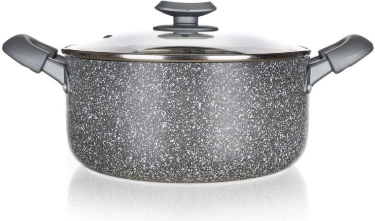 To-lags nonstick-belægning med granitmønster