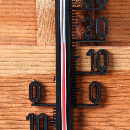 Tydelig skala fra -30 til +50 °C