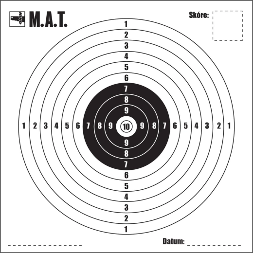 Papirmål 14 × 14 cm (100 stk) M.A.T.