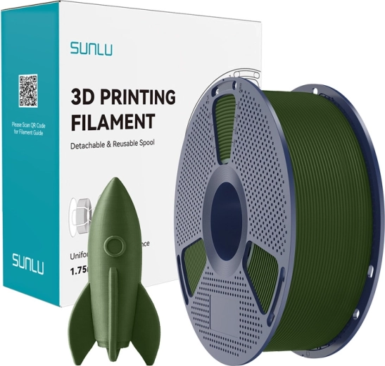 Sunlu PLA High‑Speed filament olivengrøn