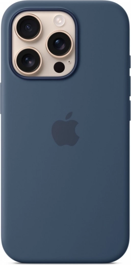 MagSafe silikoneetui til iPhone 16 Pro – denim