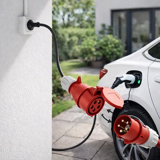 Sikker belastning 16 A / 3,5 kW til mobile EV-ladere