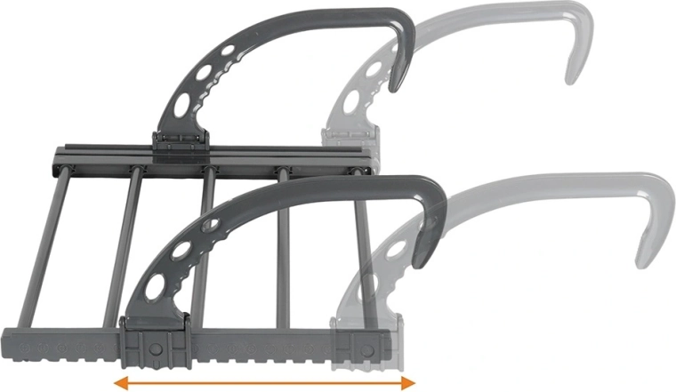 Justerbar bredde 45–83 cm