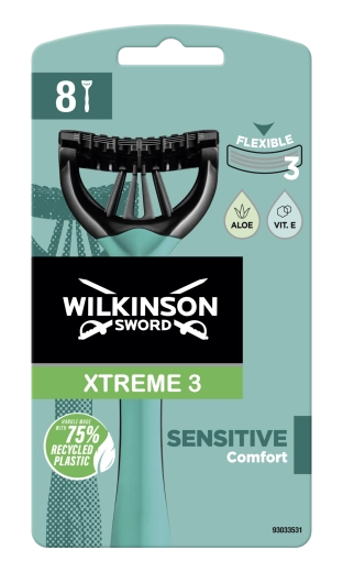 Wilkinson Sword Xtreme 3 Sensitive engangsskrabere 8 stk
