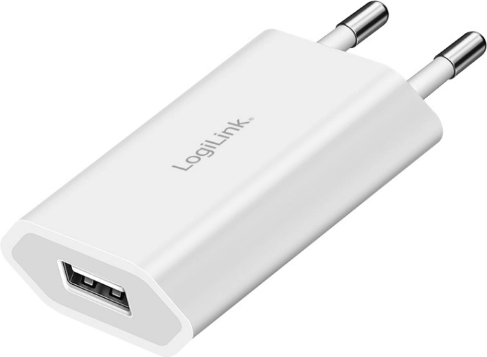 Vægoplader USB‑A 5 W (5 V/1 A) LOGILINK