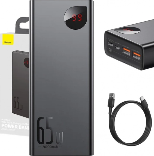 Powerbank Baseus Adaman Metal 20000mAh 65W
