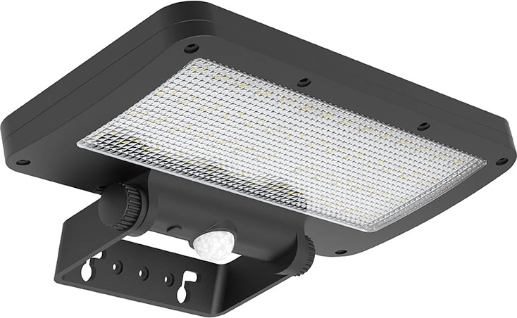 Solight LED solcelledrevet udendørs projektør med sensor 5 W 500 lm 4000 K sort
