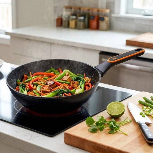 Dyb wokform til asiatiske retter og pasta