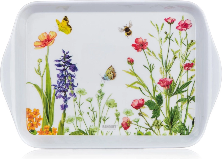 Melaminbakke Meadow 21 × 14 cm, hvid