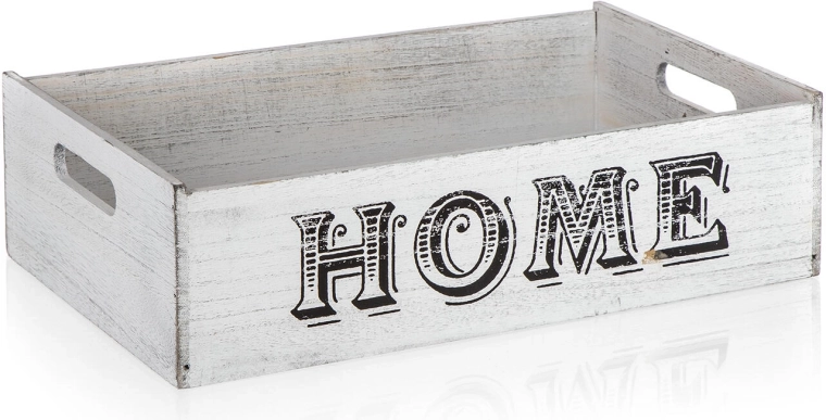 Trækasse til dekoration HOME 41 × 25 × 11 cm