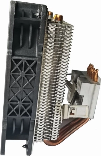 Effektiv køleblok med heatpipes til varmeafledning