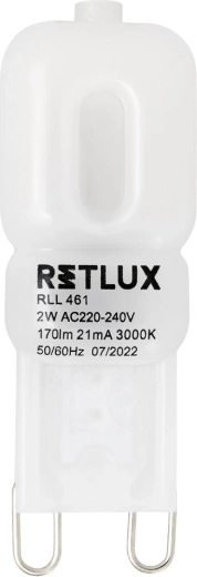 LED-pære Retlux G9 2 W varm hvid