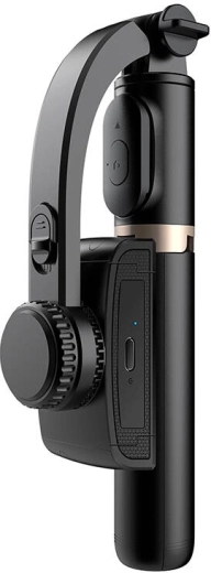 Gimbal og stativ med LED-lys APEXEL Q08d (sort)