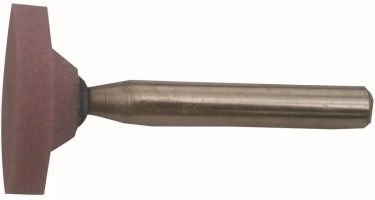 Slibelegeme med skaft 25 × 4 mm, korn 80