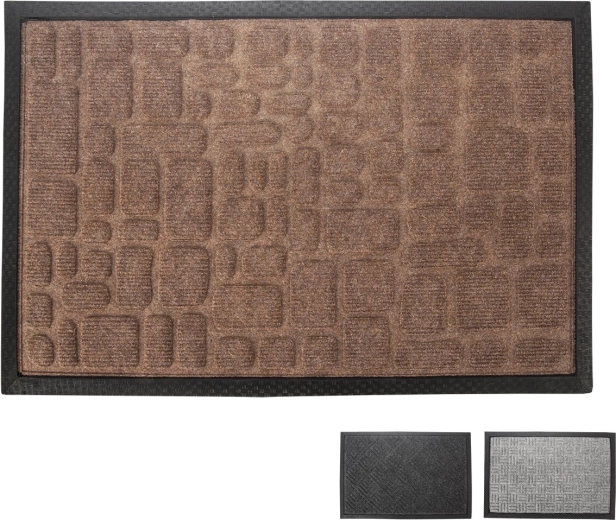 Indgangsmåtte gummi/UH 60 × 40 cm mix