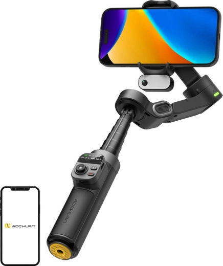 AOCHUAN Smart X3 stabilisator til mobil med AI-sensor (sort)