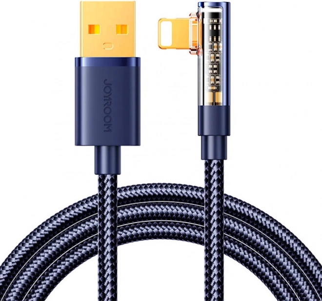 Vinkelkabel USB‑A til Lightning 1,2 m Joyroom blå