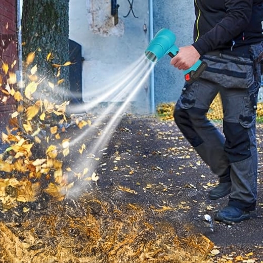 Kraftig luftstrøm til løv og snavs