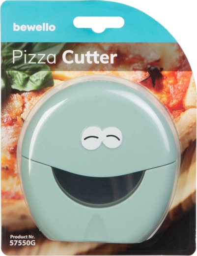 Pizzaskærer i rustfrit stål med plastikbeskyttelse