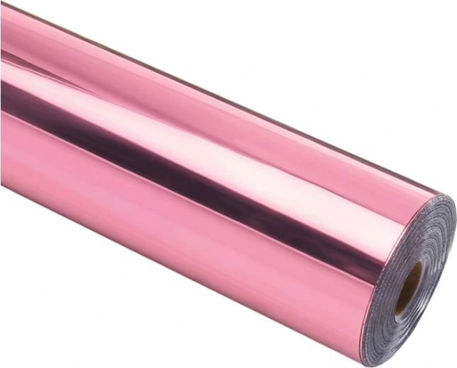 Selvklæbende metallisk HTVRONT Chrome-folie rosaguld 30,5 × 90 cm