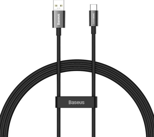 Kabel Baseus Superior Series USB-C 65W, 1 m sort