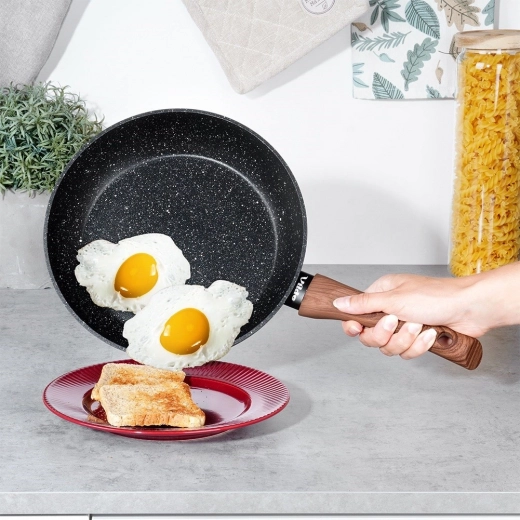 Non-stick granitbelægning til sund madlavning