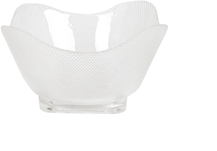 Glas salatskål Wave firkantet 20 × 20 cm