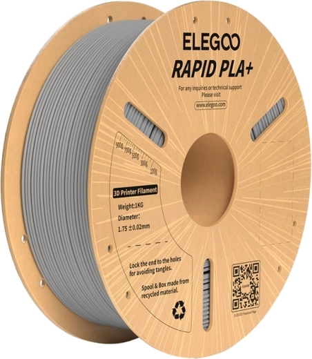 Filament ELEGOO Rapid PLA+ grå 1,75 mm 1 kg