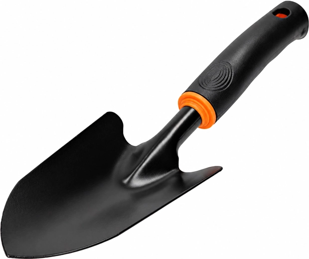 Bred metalskovl til havearbejde til ompotning og plantning af planter 31 cm