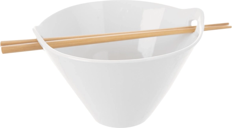 Bambusskål til portioner 16 cm med spisepinde