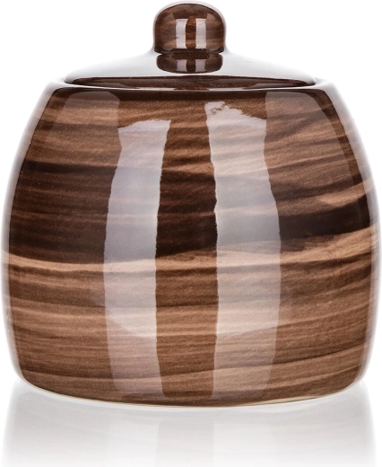 Keramisk sukkerskål 380 ml Palas brun