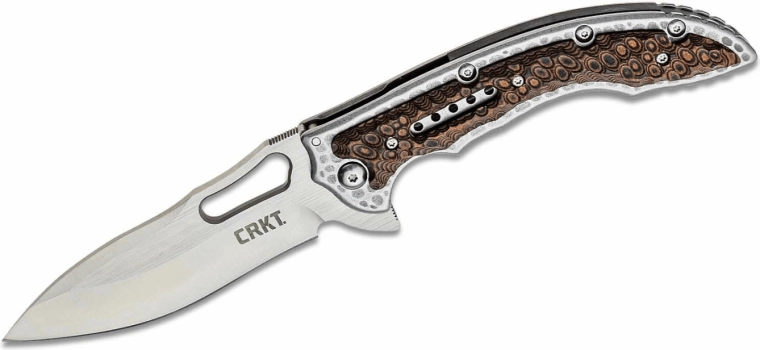 CRKT Fossil Brown foldekniv 10 cm