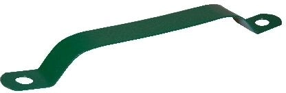 Bøsning til stolpe 48 mm grøn, galvaniseret og PVC