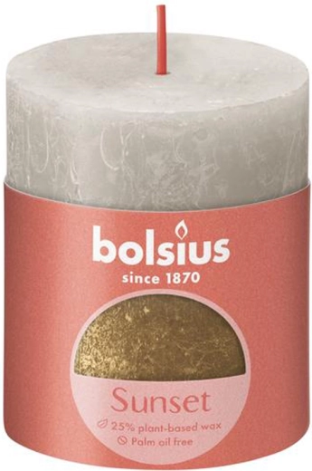 Rustik lys sand grå/guld 80 × 68 mm