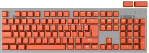 Genesis Lead 300 orange keycaps double shot