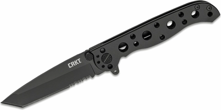 CRKT M16-10KS taktisk lommekniv 7,6 cm, helsort, rustfrit stål