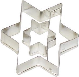 Kageudstikker stjerne med lille stjerne