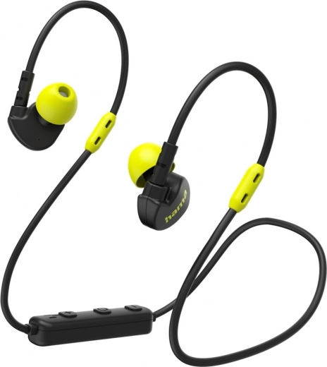 trådløse sports-in-ear-høretelefoner hama freedom athletics ii med mikrofon, sort