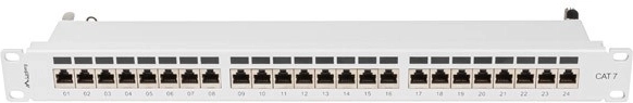 Patchpanel 24 porte Cat 7 til rack