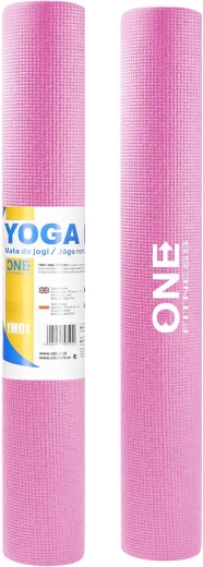 ONE FITNESS YM01 yogamåtte pink