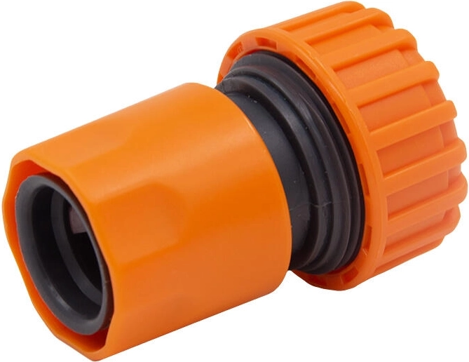 Hurtigkobling med stopventil 3/4 til havevandslanger AQUA