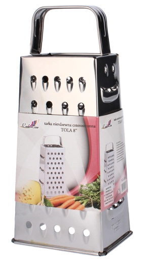 Fire-sidet rivejern i rustfrit stål Tola 21 cm