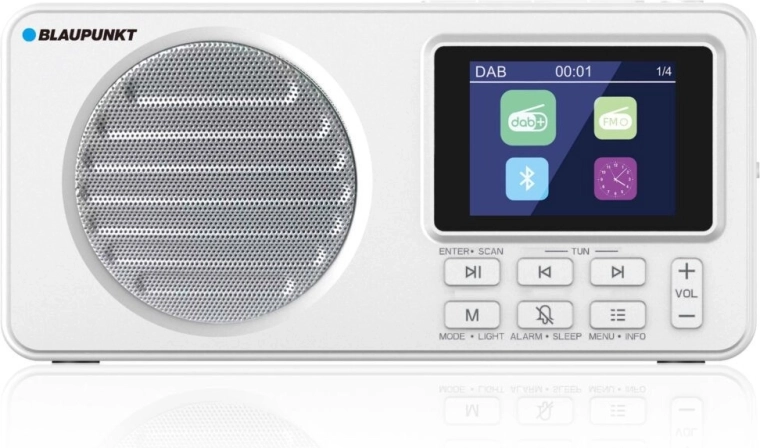 Bærbar digital radio Blaupunkt DR6 hvid