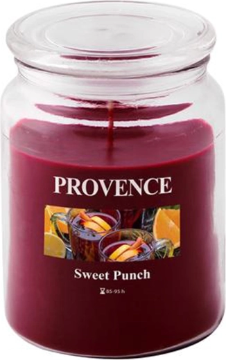 Duftlys i glas PROVENCE sød punch 95 timer