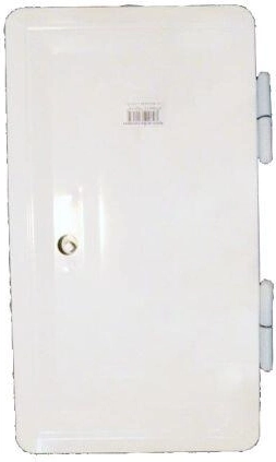 Dobbelt skorstenslem hvid 160 × 320 mm