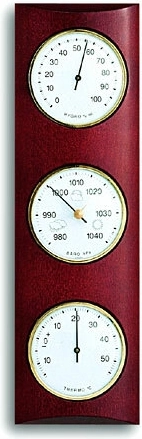 Analogt vejrstation af bøgetræ TFA