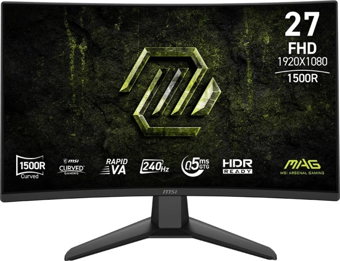 Buet gamingmonitor 27" FHD 240 Hz MAG 274CF X24 – sort