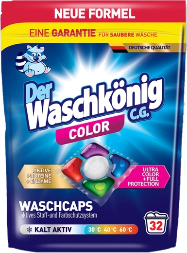 Vaskekapsler WASCHKÖNIG Color 32 doser